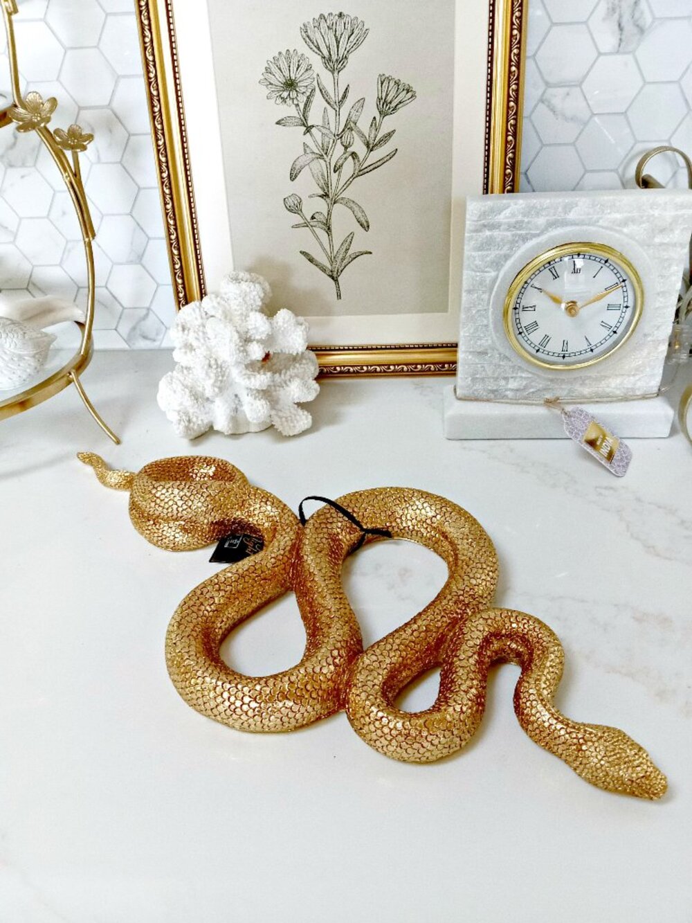 NEW! GOTH GLAM SLITHERING 20" SNAKE DECOR